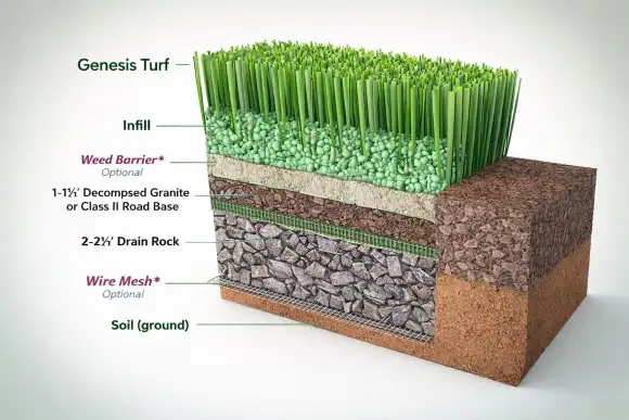 Artificial Grass Turf installation near Miyapur