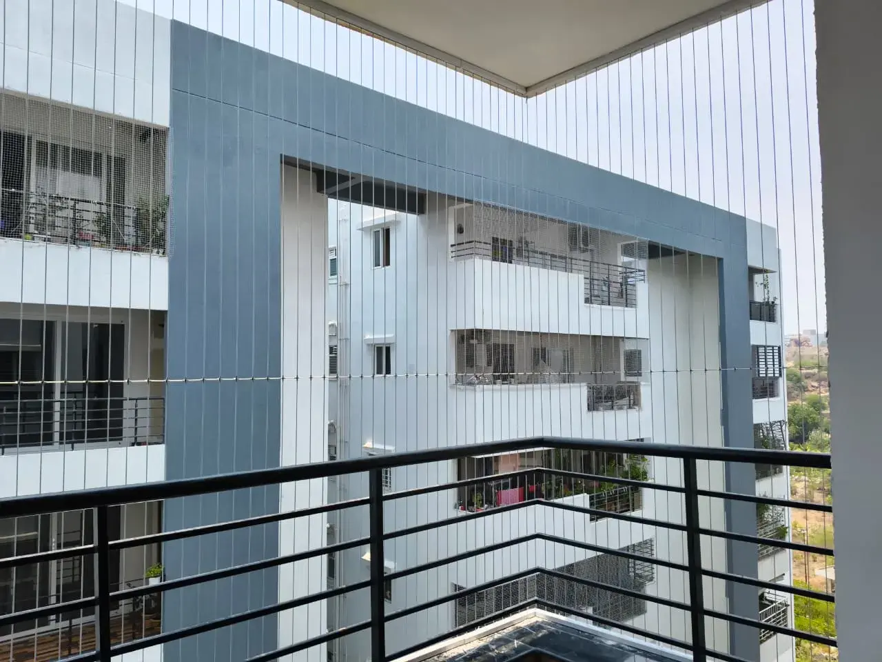 Apartment balcony invisible grills in Hyderabad